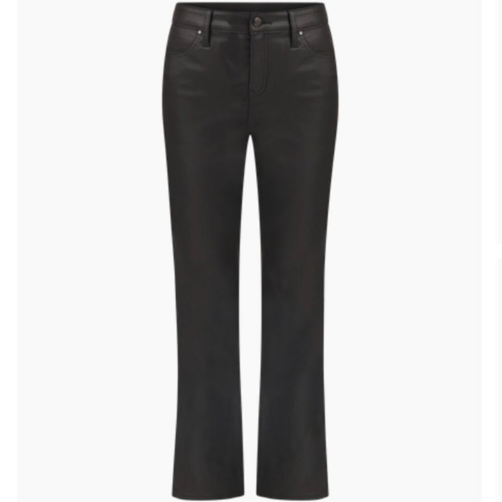 Chico's Coated Girlfriend Cropped Flare Jeans Size 00-0/2-xs. NWT
